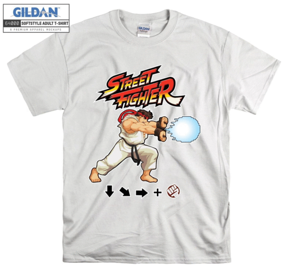 Street Fighter T-Shirt Video Game Player T Shirt Men Women Unisex Tshirt 3943 - Image 2