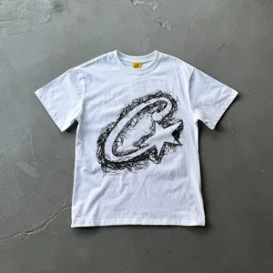 2025 Summer New Fashion Brand Trendyy 280G Men'S Oversized Short-Sleeved T-Shirt American High Street Hip-Hop Printed Style