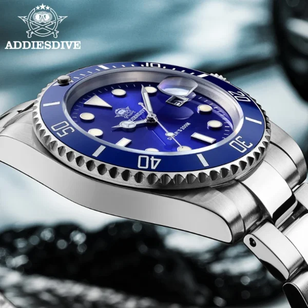 DIVE Stainless Steel Watch Men'S European and American Business Leisure Quartz Watch Waterproof Outdoor Sports Watch - Image 7