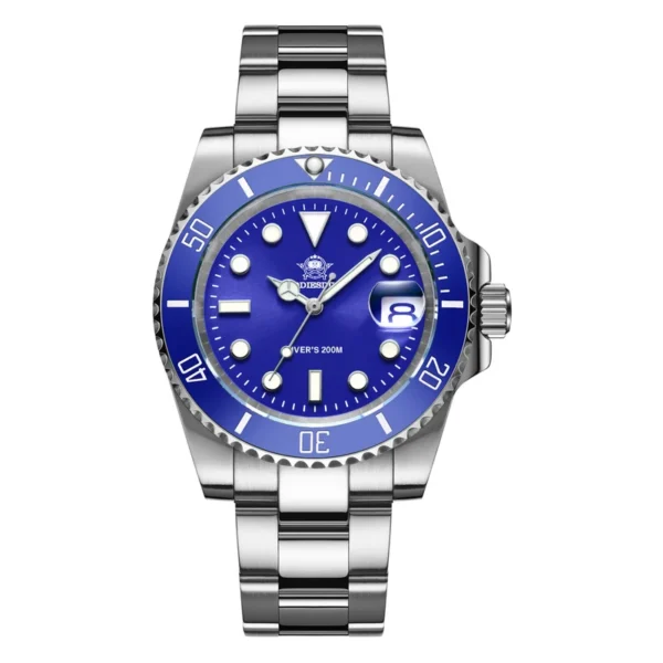 DIVE Stainless Steel Watch Men'S European and American Business Leisure Quartz Watch Waterproof Outdoor Sports Watch - Image 10
