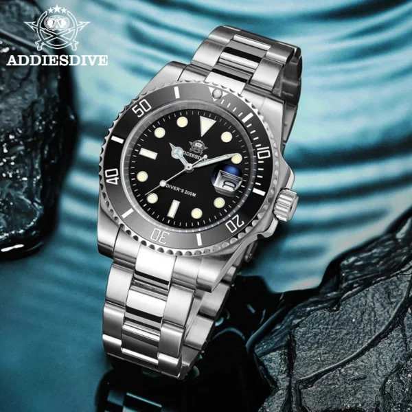 DIVE Stainless Steel Watch Men'S European and American Business Leisure Quartz Watch Waterproof Outdoor Sports Watch - Image 3